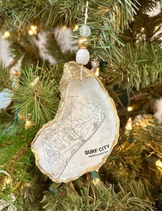 Surf City Oyster Ornament