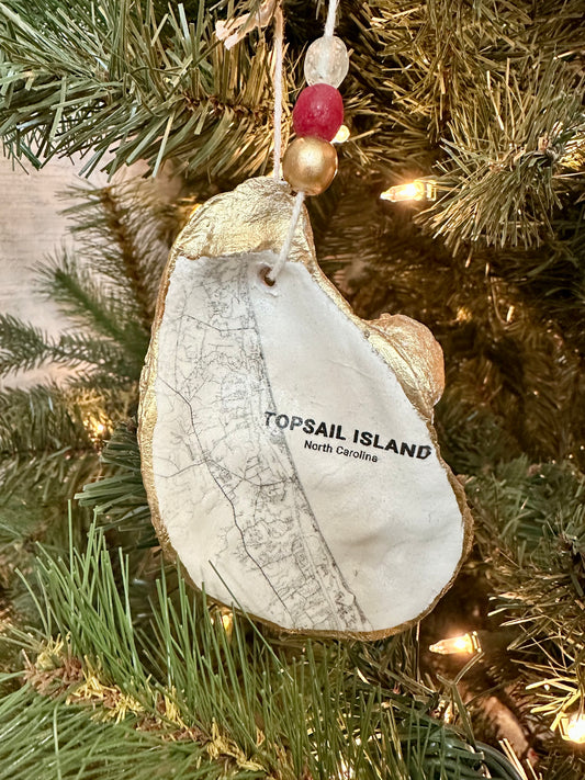 Topsail Island Oyster Ornament