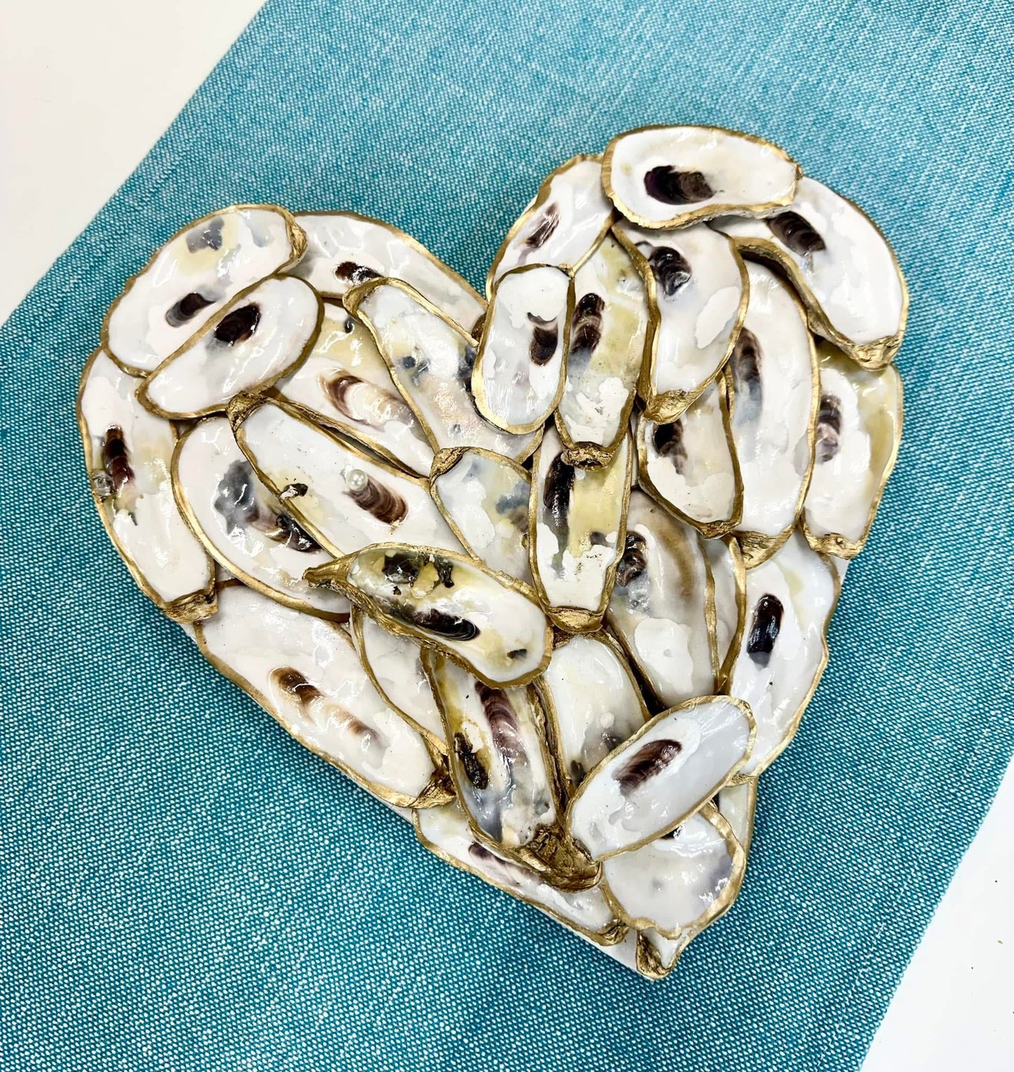 Natural Oyster Shell Heart